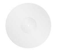 LALADEFIEE White Acrylic Turntable Mat Vinyl Record Protective Pad Non Slip Static Player Slipmat for Improved Playback and Smooth Sound