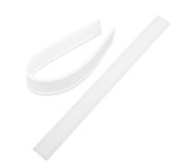 LALADEFIEE Window Squeegee Rubber Replacement 2Pcs 25Cm White Silicone Strips with Wear Resistant Material for Glass and Shower Screens