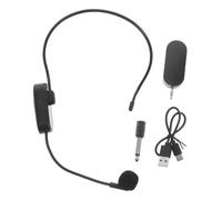 LALADEFIEE Wireless Headset Microphone Black Abs Comfortable Design Version 5.0 Wireless Connectivity Microphone for Teaching Lectures and Public Speaking