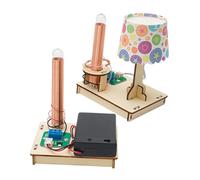 LALADEFIEE Wireless Power Transmission Table Lamp DIY Kit Stem Science Project for Educational Assembly with User-friendly Instructions for Learning Electricity Principles