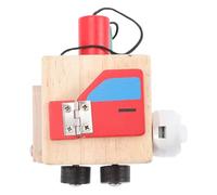 LALADEFIEE Wooden Busy Board for Early Learning Montessori Busy Cube Activity Cube Educational Wooden Block Cognitive Development