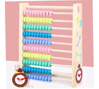 LALADEFIEE Wooden Educational Abacus with Multi-functional Drawing Board for Years Math Learning Enhancing Creativity Memory and Finger Dexterity Easy Wipe Preschool Drawing Training Tool