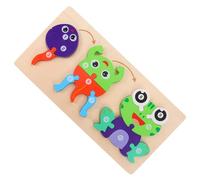 LALADEFIEE Wooden Frog Growth Puzzle Educational Jigsaw for Early Learning Animal Cognition Game Enhancing Visual and Logical Skills Interaction