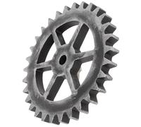 LALADEFIEE Wooden Gear Wall Hanging Industrial Style Retro Round Gear Decor for Office and Living Room Small Black Hexagon Pendant Wall Sculpture