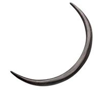 LALADEFIEE Wooden Hair Fork for Women Retro Crescent Hairpin Hand-carved Hair Stick Elegant Vintage Style