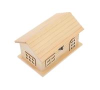 LALADEFIEE Wooden House Piggy Bank for Boys and Girls Unfinished Craft Saving Container Multi- Box Decor Develops Hand Skills Adorable Design for Home Office Use