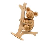 LALADEFIEE Wooden Koala Puzzle for Handmade Jigsaw Model for Boys and Safe Polished Craft for Hand-eye Coordination and Intellectual Development Creative Educational