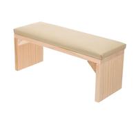 LALADEFIEE Wooden Manicure Hand Rest Cushion Milk Gray Hand Pillow Nail Salon Accessory Wrist Support Pad for Professional Nail Art and Manicure Practice