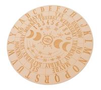 LALADEFIEE Wooden Pendulum Divination Board Premium Dowsing Message Plate with Astrolabe Design for Beginners Psychics and Home Altar Decoration