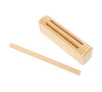 LALADEFIEE Wooden Rhythm Block with Mallet for Early Learning Lightweight Portable Percussion Instrument for Interaction and Musical Skill Development