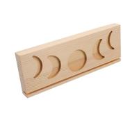 LALADEFIEE Wooden Tarot Card Stand Multilayered Display Holder Easy Assembly Practical Wood Divination Tool Stand for Witch Ceremonial Altar Moon Phase Design