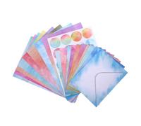 LALADEFIEE Writing Paper Letter Set with Decorative Invitation Blank Envelopes, Paper Material, Easy to Use and Long Time Service, for Handbag or School Bag Use