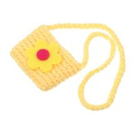 LALADEFIEE Yellow Mini Pet Rabbit Backpack Woolen Yarn Cute Small Bag Easy to Carry Pet Decoration Clothing Accessory Parties and Daily Use