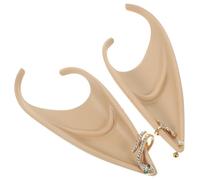 LALAFINA 1 Pair Beige Latex Fairy Ear Reusable and Can Change Color with Make, for Masquerade and Christmas Party Dressing Props