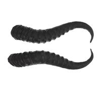 LALAFINA 1 Pair DIY Headband Horns Plastic Antelope Horn Shape Cosplay Costume Props Black Delicate Appearance for Halloween Party Craft Making