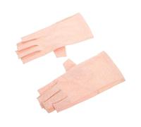 LALAFINA 1 Pair UV Nail Gloves for Manicure and Nail Art, Heat-resistant Chinlon Material with Flexible Wear and Removal, Protective Fingerless Design for Salon Use