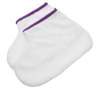 LALAFINA 1 Pair Wax Refills Liners for Hand and Foot Care, Polyester Moisturizing Gloves with Tissue Activation Feature, for Salon Paraffin Wax Treatment and Spa Use