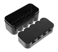 LALAFINA 10-rolls of Film Plastic Film Storage Box Camera Reel Canisters Portable Large Capacity Black Supplies Container for Home Supplies