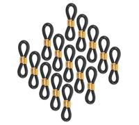 LALAFINA 100pcs Adjustable Black Chicken Poultry Leg Bands Rubber and Metal Material, Easy to Use Chick Leg Brace Providing Corrective Support for Ducks and Birds