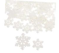 LALAFINA 100pcs Mini Snowflakes for Christmas Decor Diy Decorative Snowflakes for Holiday Crafts Winter Party Decorations and Home Xmas Styling
