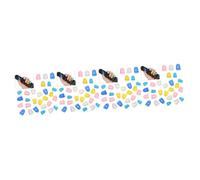 LALAFINA 100pcs Silicone Guitar Finger Protectors Comfortable Non-slip Fingertip Covers Colors for Guitar Ukulele