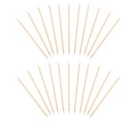 LALAFINA 100pcs Wooden Cuticle Pusher Sticks for Professional Manicurists, Multifunctional and Easy-to-use Design, Beige Wood Material for On-the-go Nail Touch-ups and Beauty Routine