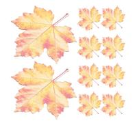 LALAFINA 10pcs Acrylic Maple Leaf Bookmarks Set Realistic Design, Red Leafshaped Bookmarks for Office and School Decor, Functional and Safe for Students, for Reading Lovers
