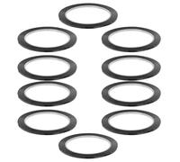 LALAFINA 10pcs Black Self-adhesive Whiteboard Tape Thin Marking Tape for Ceramic and Metal Surfaces, Easy to Stick and Remove, for Blackboard Writings and Guideline Marking