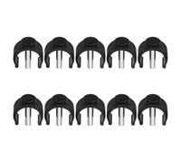 LALAFINA 10pcs C-Shape Clamp Cane Attachment Secure Connection Design and Robust Abs Steel Construction, Non-Slip Walking Stick Holder Clip for Seniors Daily Activities and Outdoor Use