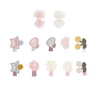 LALAFINA 10pcs Creative Hairpin Set for Little, Sturdy Cloth Hair Clips with Good Grip and Easy to Clip Design, Birthday and Photography Accessories for Babies