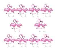 LALAFINA 10pcs Flamingo Repair Patches Cloth Patch Pink Iron-on Decorative Coat Beautiful and Natural Style for Backpacks Hats DIY Craft Fashion