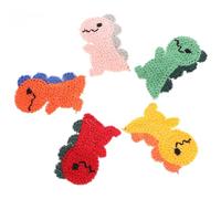 LALAFINA 10pcs Hair Snap Clips Cartoon Barrettes Dinosaur Shape Compact Versatile Design for Young Teens Everyday Wear Wool Metal Material Hair Accessories