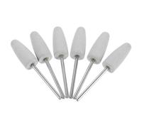 LALAFINA 10pcs Nail Drill Bits Set for Shaping and Polishing Made of Rubber Silicone Stainless Steel Suitable for Salon Use and Japanese Manicure Professionals and Beginners