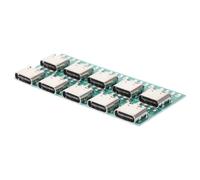 LALAFINA 10pcs USB Type-c Female Connector Board 3.1 with Pcb Converter for Data Cable Transmission DIY USB C Female Receptacle Adapter Module for Electronics Repair