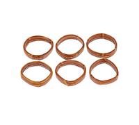 LALAFINA 10pcs Watch Strap Rings Genuine Leather Watch Band Straps Keeper Retainer Loop for Men