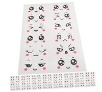 LALAFINA 10sheets Easter Face Stickers Creative Decor for Eggs Fun Self-Adhesive Expressions for Easter Crafts and Boys and Girls Activities