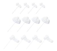 LALAFINA 12pcs Cloud Shaped Cupcake Picks Party Food Picks Plush Cake Topper Inserts Festive Cheer for Christmas Party and Gathering