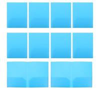 LALAFINA 12pcs Double-Sided Insert Folder Plastic Sleeves File Folders for Office Paperwork Organizer Student Lightweight Design for School Report Organization and Home File Storage