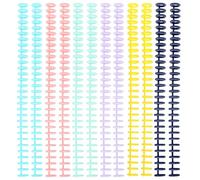 LALAFINA 12pcs Plastic Binding Spines Combs 30 Rings for Loose Leaf Binder, Resisting Bending and Breakage, Multipurpose Application for Organizing Your Works and Notebooks