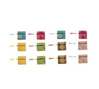 LALAFINA 12pcs Silk Jewelry Pouches Small and Light Embroidered Storage Bags for Traveling and Storing Coins Assorted Colour Elegant Silk Material Pouches Random Color