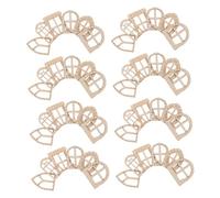 LALAFINA 150pcs Fairy Door Window Craft Kit DIY Unpainted Miniature Wooden Garden Decor Artistic Touch for Dollhouse Accessories for Crafting and Scrapbooking