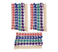 LALAFINA 15pcs Parrot Chew Made from Palm Leaf for Small Birds and Cockatiels, Interactive Bird to Stimulate Foraging Instincts and Provide a Fun Chewing Experience
