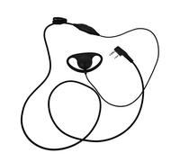 LALAFINA 1Pc Dual Earpiece Headset for Radios Lightweight Radio Headphone with Noise Cancelling Comfortable Design for Security and Police Use Durable Ear Hook Headset