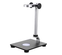 LALAFINA 1pc Microscope Lifting Support Stand with Light Source Adjustable Industrial Camera Base for Easy Installation and Accurate Viewing Compatible with Inner Diameter Microscopes