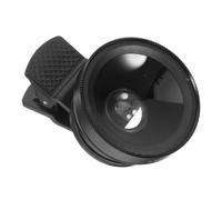 LALAFINA 2 in 1 Phone Camera Lens Set Wide Angle 0.45x Ultra Macro 12.5x Mobile Camera Lens Compatible Smartphones Black