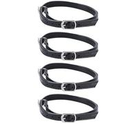 LALAFINA 2 Pairs Adjustable Pu Shoe Straps for High Heels Prevent Shoes from Falling off Daily Use Ankle Bands Convenient Female Accessory for Ladies
