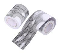 LALAFINA 2 Rolls Peel and Stick Baseboard Flexible Skirting Board Molding Sticker with Self-Adhesive Design Flexible to Cut PVC Material Stunning Marble Pattern for Floor Trim Decoration