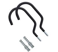 LALAFINA 2 Sets Heavy Duty Bike Hook Wall Mount Storage Hanger for Garage Bicycle Holder Compatible with Road Mountain and Hybrid Bikes Sturdy Design for Long Term Use