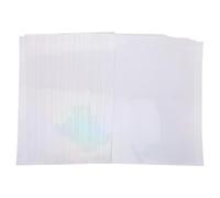 LALAFINA 20 Sheets A4 Self Adhesive Laminating Sheets Holographic Protective Film for Photos and Documents PVC Material with Easy Peel Feature for DIY and Scrapbooking