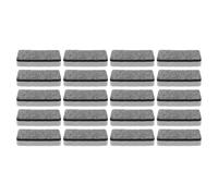 LALAFINA 20pcs Eva Felt Dry Erase Erasers Reusable Whiteboard Cleaners with Gentle Grip for Classroom and Office Use Stylish Grey Design for Chalkboards